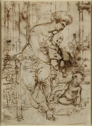 Vorderseite: Die Jungfrau und das Kind und St. Johannes, WA1846.162